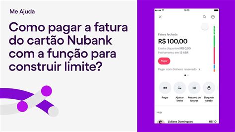como pagar fatura nubank no app  Basta gerar um boleto avulsono no app do Nubank, na quantia que desejar
